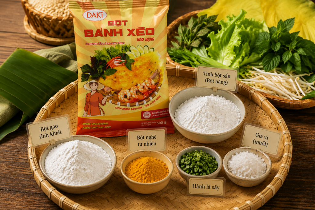 bột bánh xèo