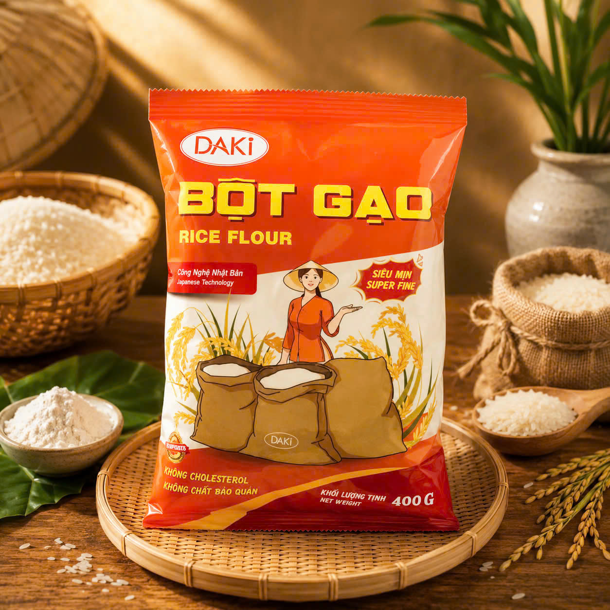 bột gạo daki