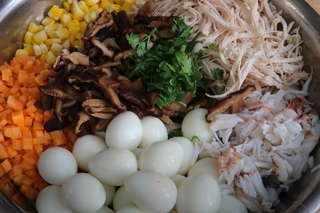 làm súp hải sản bột năng