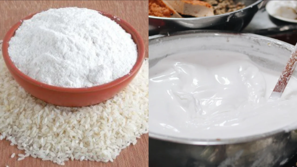 bột gạo làm bánh cuốn