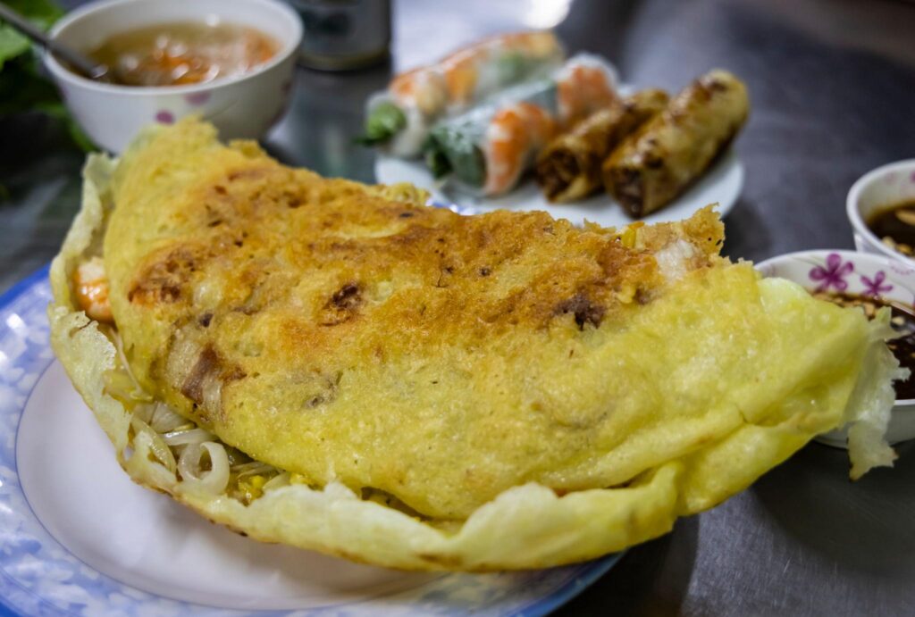 tỷ lệ pha bột bánh xèo